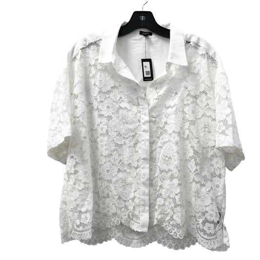 Blouse Short Sleeve By Express  Size: L