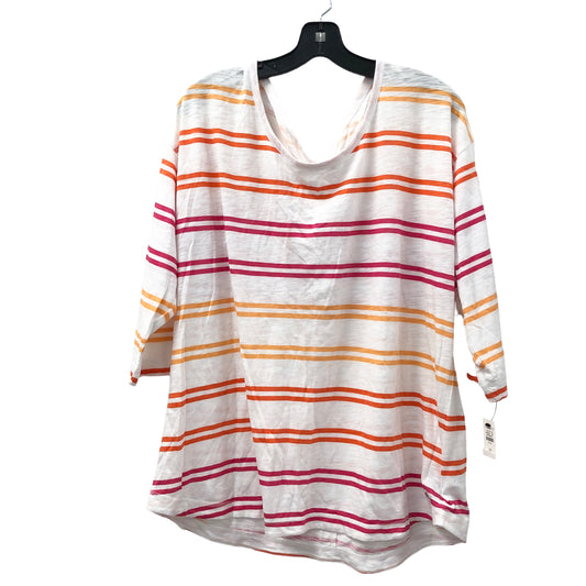 Top 3/4 Sleeve Basic By Talbots  Size: 2x