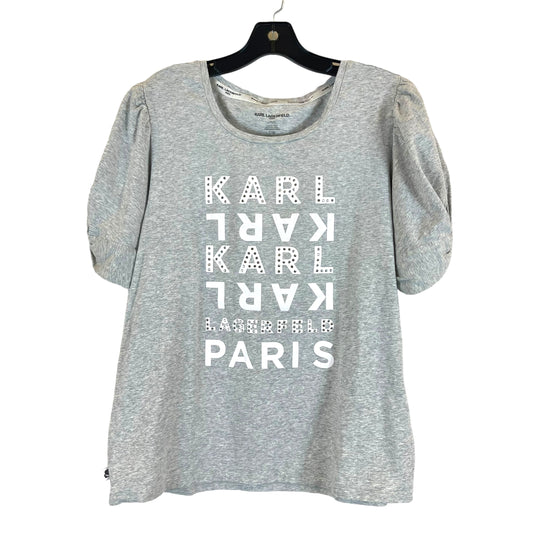 Top Short Sleeve By Karl Lagerfeld  Size: L