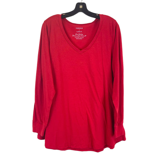 Top Long Sleeve Basic By Torrid  Size: 3x