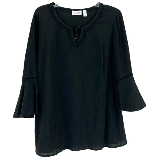 Tunic 3/4 Sleeve By Denim And Company  Size: L