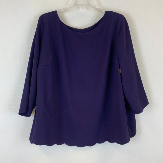 Blouse 3/4 Sleeve By Talbots  Size: 1x