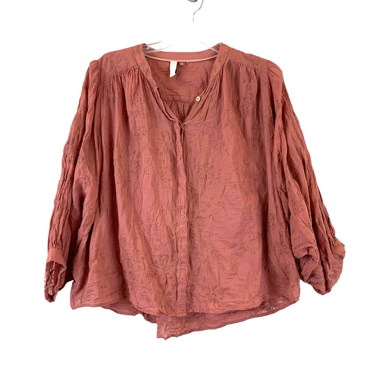 Blouse 3/4 Sleeve By Pilcro  Size: M