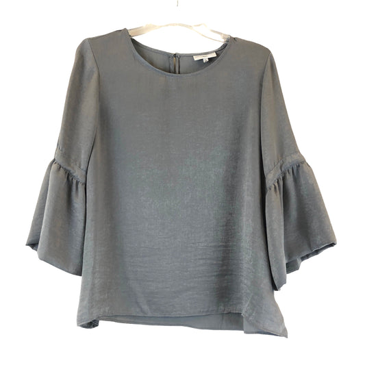 Blouse 3/4 Sleeve By Waverly Grey Size: L