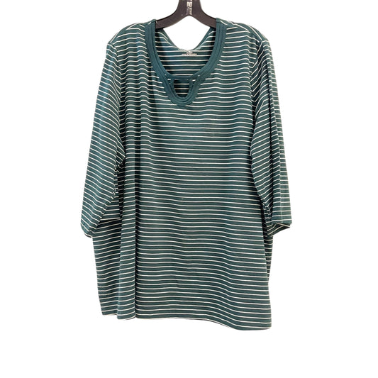 Top 3/4 Sleeve Basic By Catherines  Size: 3x