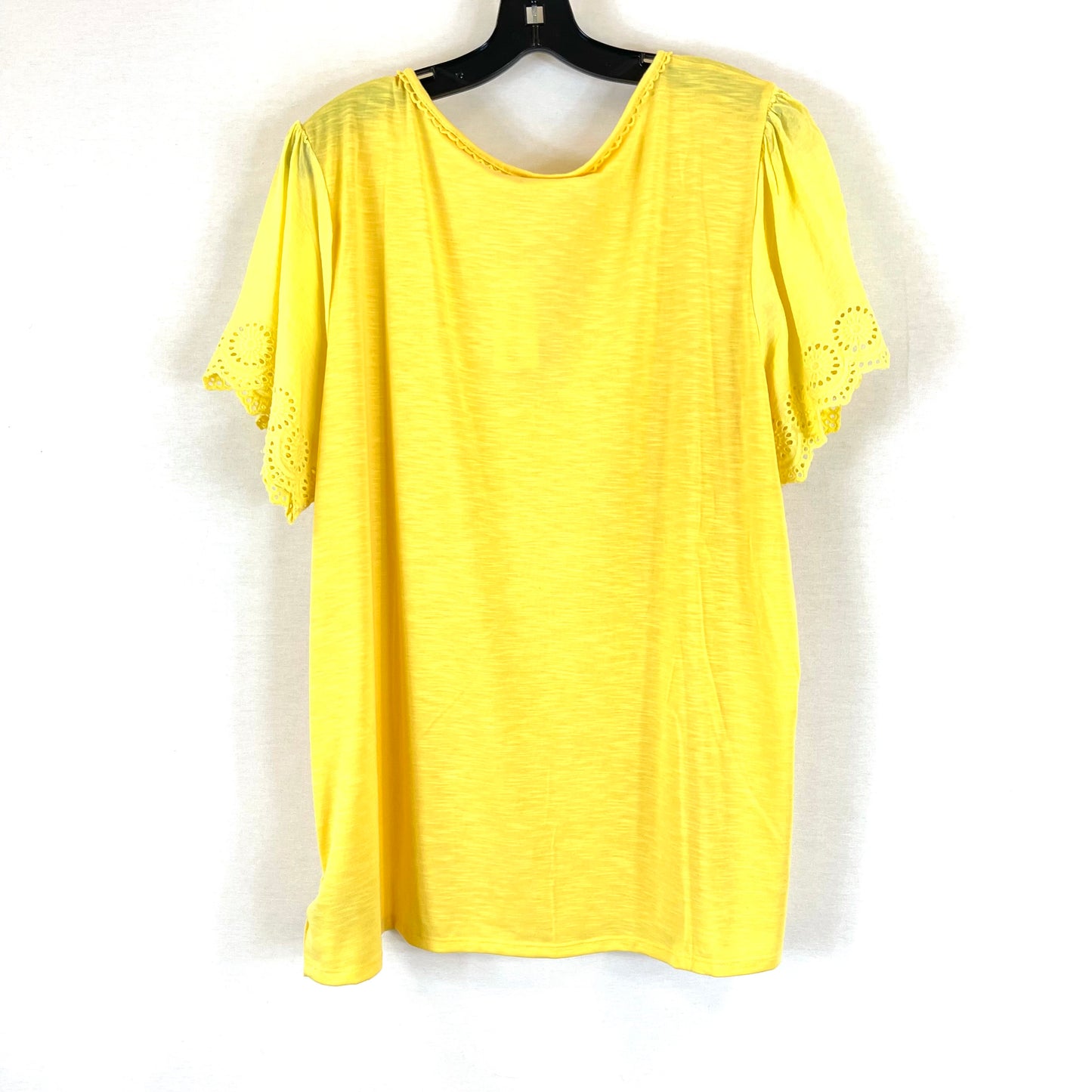 Top Short Sleeve By Notations  Size: 3x