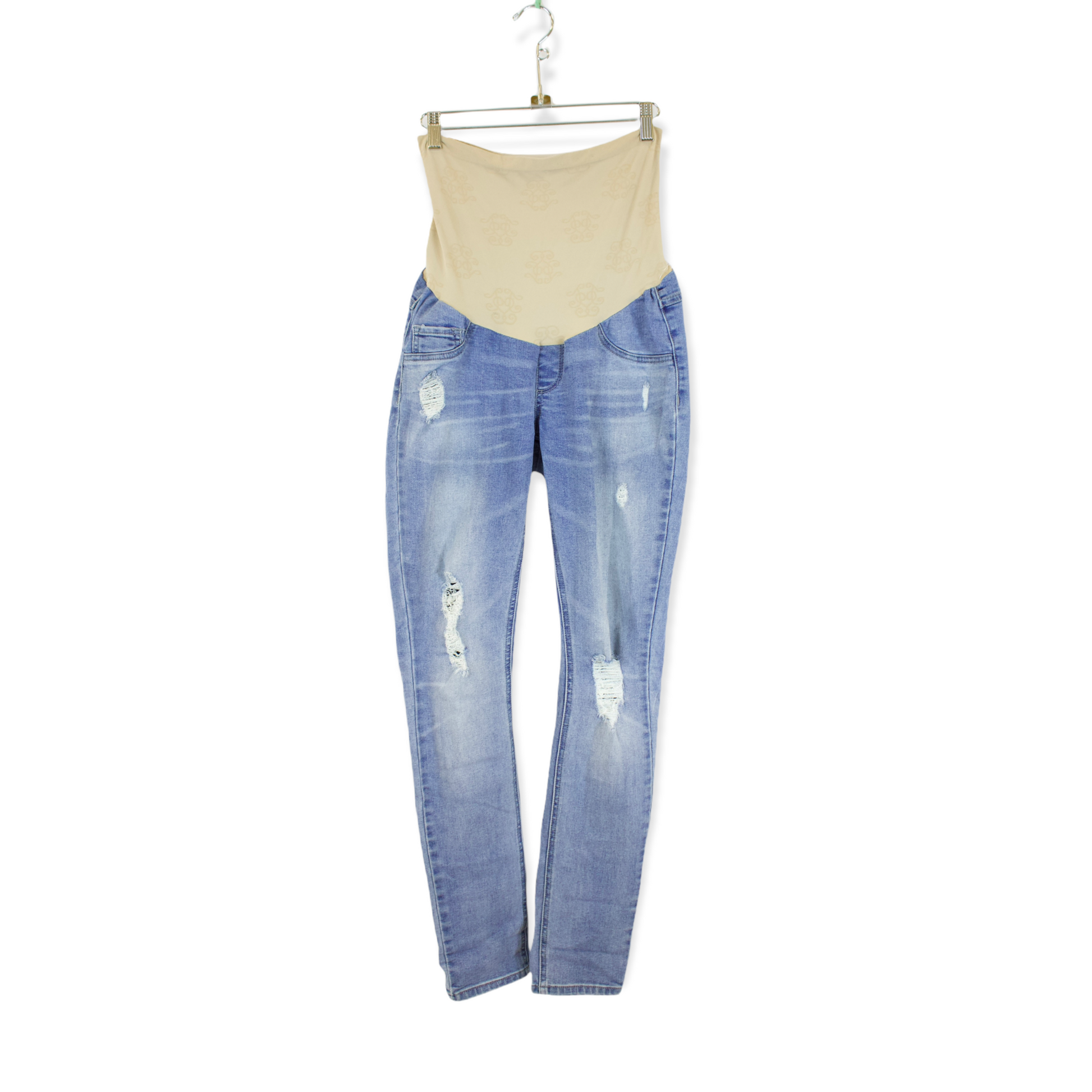 Jessica Simpson Over the Bump Maternity Skinny Denim Jeans - Macy's
